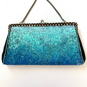 Elegant Blue Clutch Bag